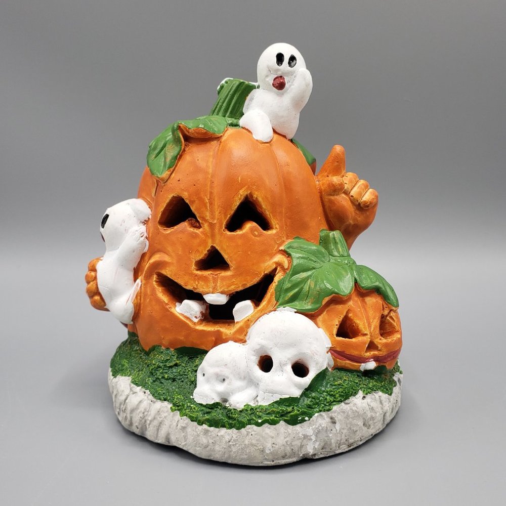Halloween Decor Ceramic Figure Pumpkin Ghost Skull Vintage Target - READ DETAILS